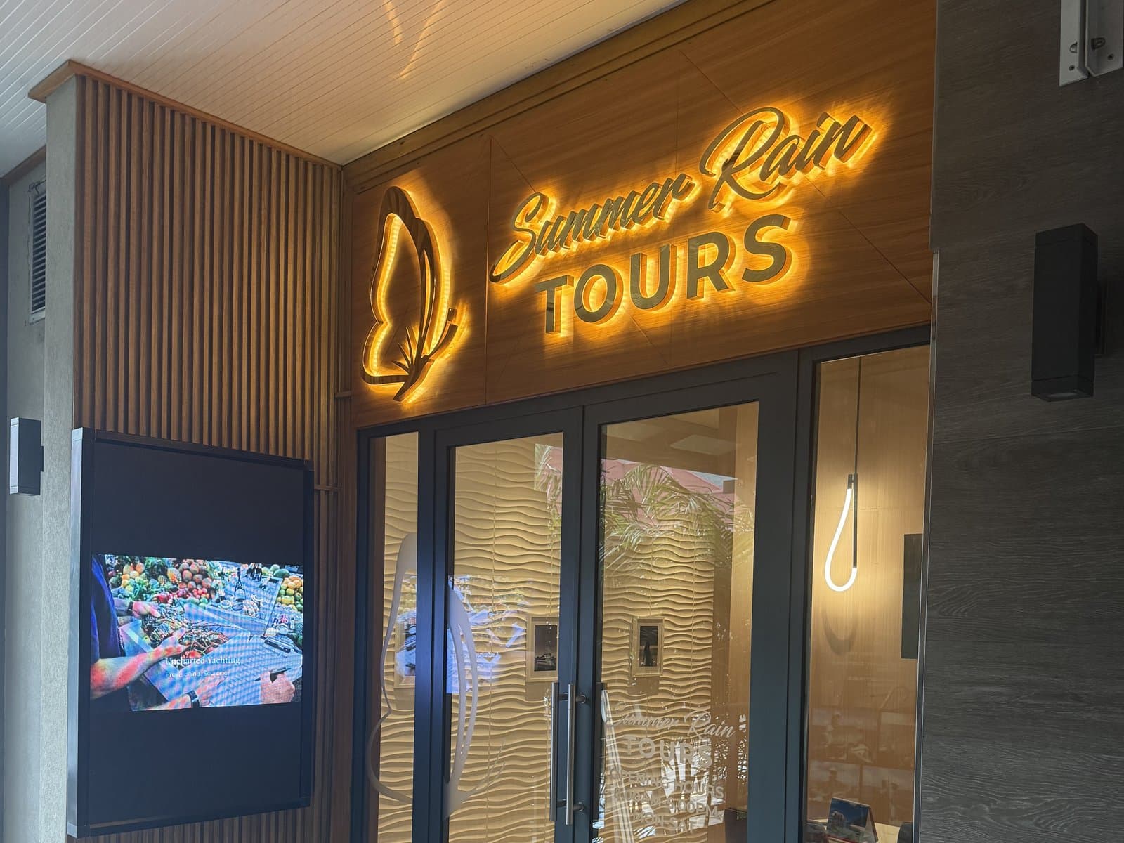 Our check-in point at Eden Plaza, Eden Island